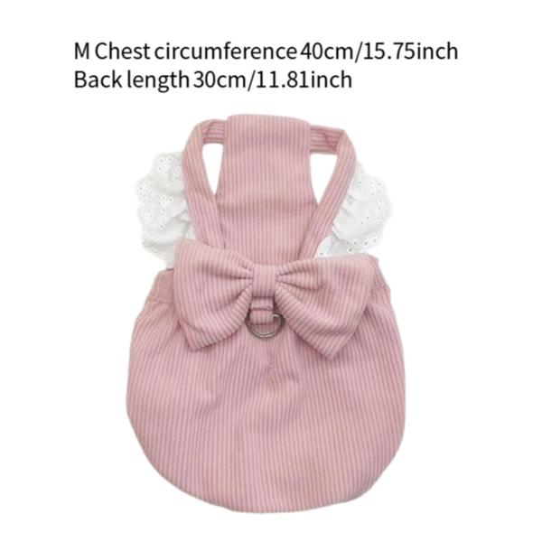 ペットドッグドレス犬の女の子のドレスペット服アパレルパークウォーキングトレーニングm