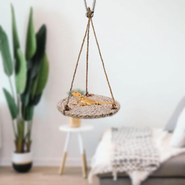 爬虫類ハンモック爬虫類夏のベッドラウンジャー用トカゲテラリウムタンク11x20cm