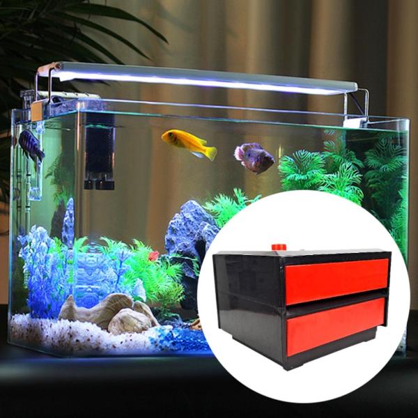 水族館フィルターボックス滝の循環水清掃ドリップウォーターフローボックス32x28x21cm