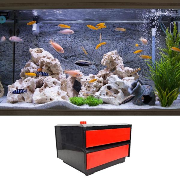 水族館フィルターボックス滝の循環水清掃ドリップウォーターフローボックス32x28x21cm