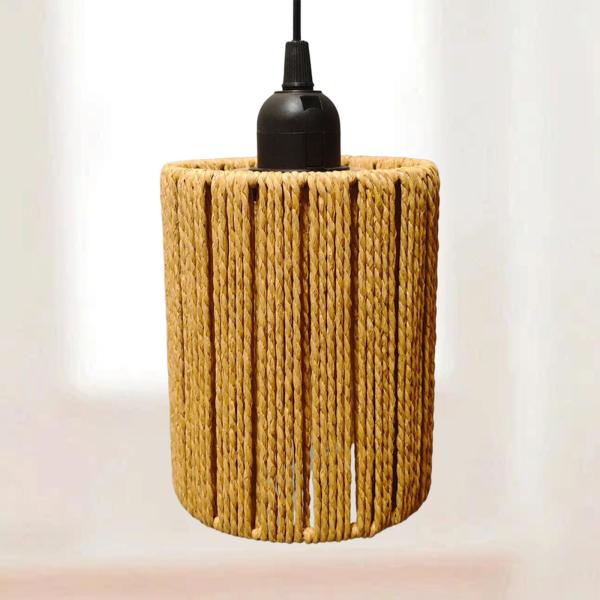 ペーパーロープランプシェードペンダントランプシェード自由hohhoho吊りランプカバーリビングルーム用手織りランプシェード屋外農家の装飾
