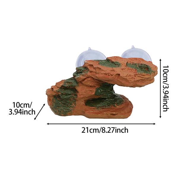 樹脂製亀登りステップ棚水槽オーナメント イモリ カメ カエル 砂漠用