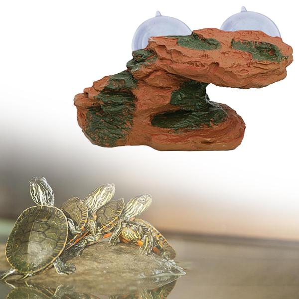 樹脂製亀登りステップ棚水槽オーナメント イモリ カメ カエル 砂漠用