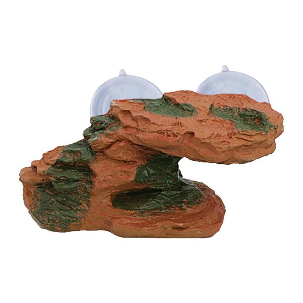 樹脂製亀登りステップ棚水槽オーナメント イモリ カメ カエル 砂漠用