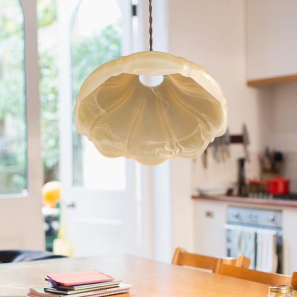 ガラスランプシェードの交換、装飾ランプカバー天井フィッティングキッチンハンギング照明器具用のペンダントライトランプシェード