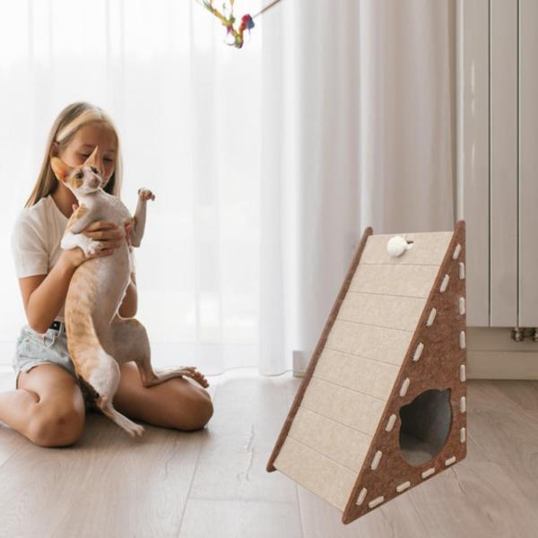 猫用スクラッチパッド 家具プロテクター 小型 中型 大型猫用 子猫 ブラウン