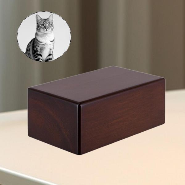 猫の灰入れ 記念骨壷 子猫用 小動物 ペット 飼い主用 19x13x10cm
