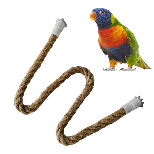 鳥の止まり木スタンド ペット用品 オウム 登山ロープ インコ セキセイインコ用 105cm