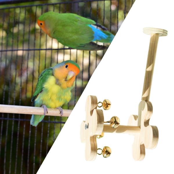鳥のスタンドはパーチのおもちゃ鳥棒鳥のおもちゃオウムのオウムが回転するベルと運動のため