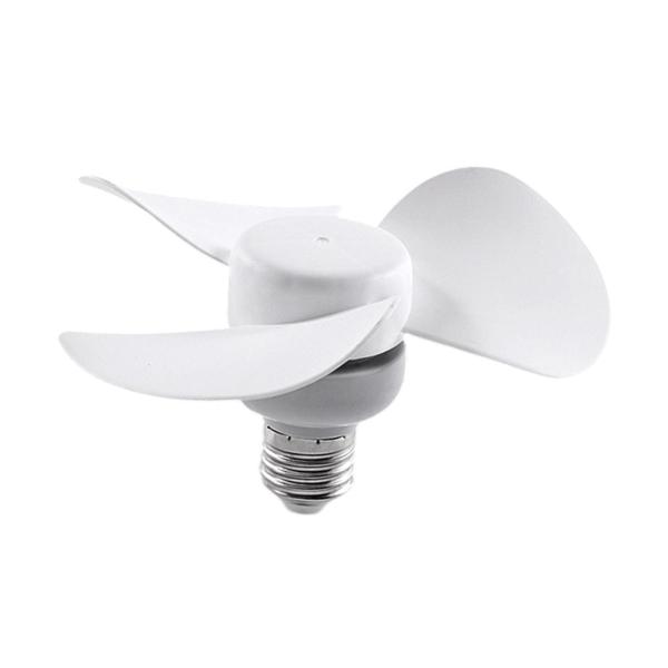 E27口金 シーリングファン 3枚羽根 小型ソケットファン 寝室 オフィス リビングルーム用 16cm 調節可能ホースなし