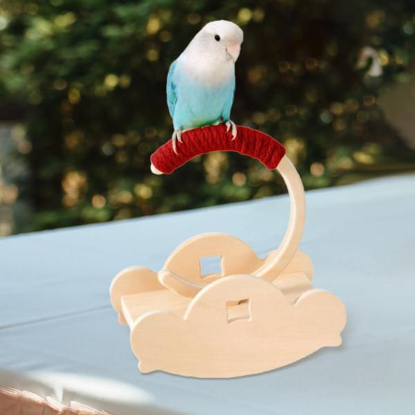 オウム遊び場ケージアクセサリー卓上運動玩具セキセイインコ用オカメインコレッド