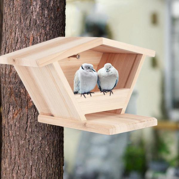 バードハウス 装飾的な屋外バードボックス 屋外裏庭バルコニースタイルA用