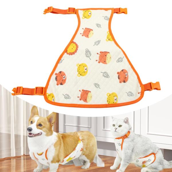 メスのペット用犬用ストマッカー 通気性のあるペット用コスチュームドレスアップ用布 子犬用 56cm