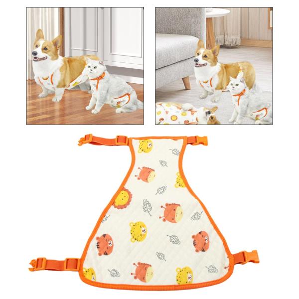 メスのペット用犬用ストマッカー 通気性のあるペット用コスチュームドレスアップ用布 子犬用 56cm