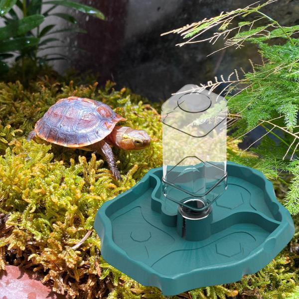 爬虫類用水・餌皿 小動物用餌皿 タートルブルー