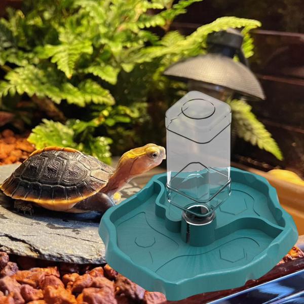 爬虫類用水・餌皿 小動物用餌皿 タートルブルー