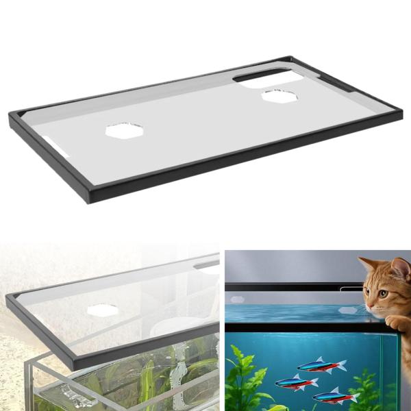 水槽の蓋カバー フレーム付き 魚の飛び出し防止 DIY 水槽カバー