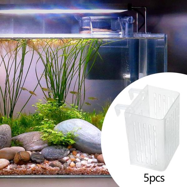 水槽用植物ホルダー 5個セット フック付き 水槽用 水草育成ホルダー