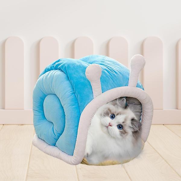 ペット用猫ベッド 子犬用犬小屋 ホーム ユニーク プレイケーブ 休憩用 冬用 猫ハウス 巣 M 46cmx39cmx40cm
