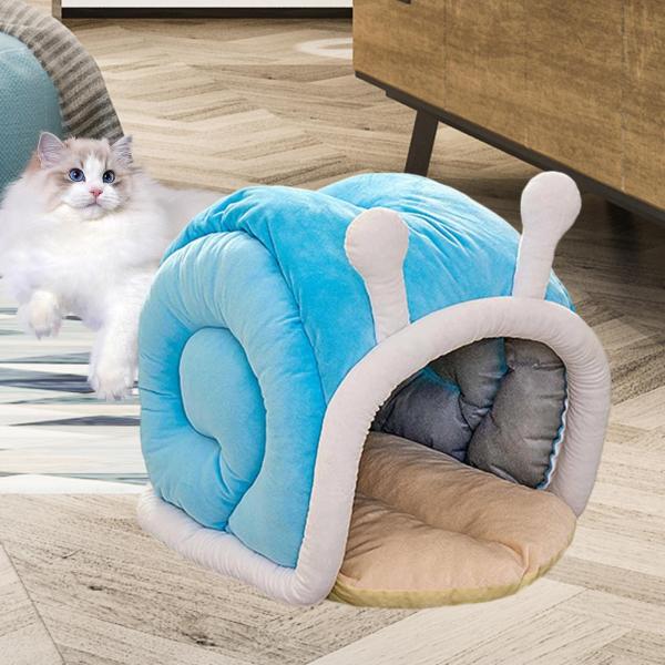 ペット用猫ベッド 子犬用犬小屋 ホーム ユニーク プレイケーブ 休憩用 冬用 猫ハウス 巣 M 46cmx39cmx40cm