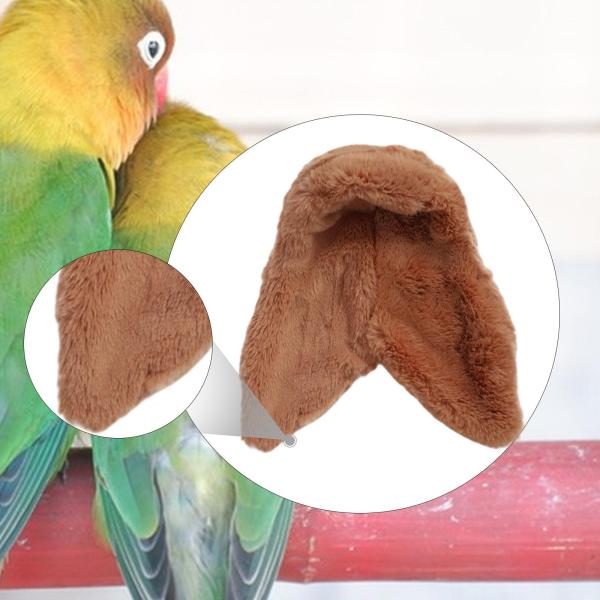 コーナーフリース バードブランケット ソフトバードシェルターベッド コニュア オカメインコ ピジョン用 コーヒーブラウン