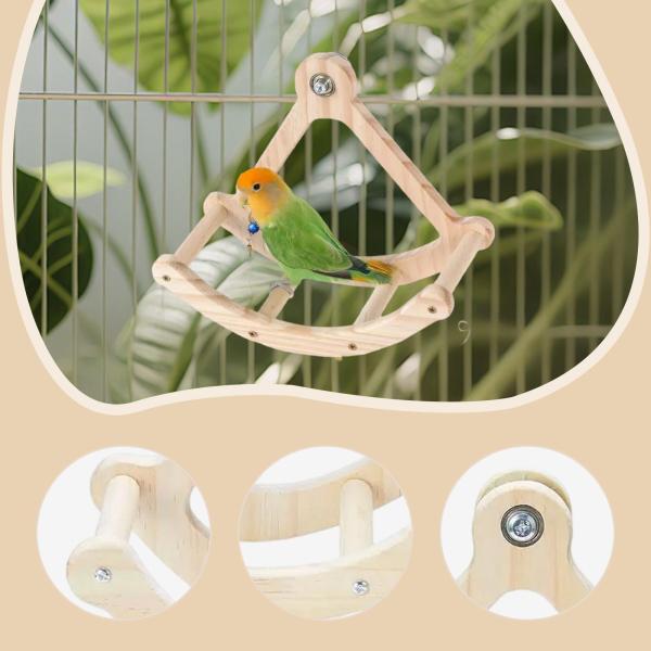 鳥用ブランコ止まり木おもちゃ ロッキングインコおもちゃ