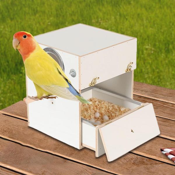 鳥の繁殖用の巣 木製 インコ用巣箱 セキセイインコ フィンチ