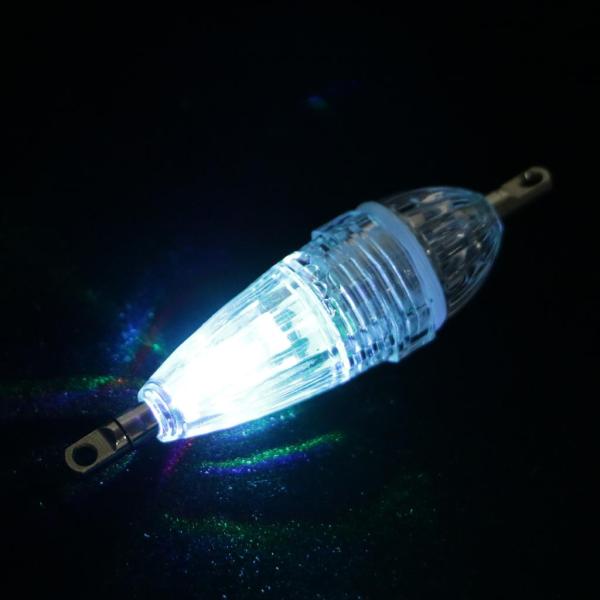 深いドロップ水中釣りイカ魚の誘惑光を点滅白
