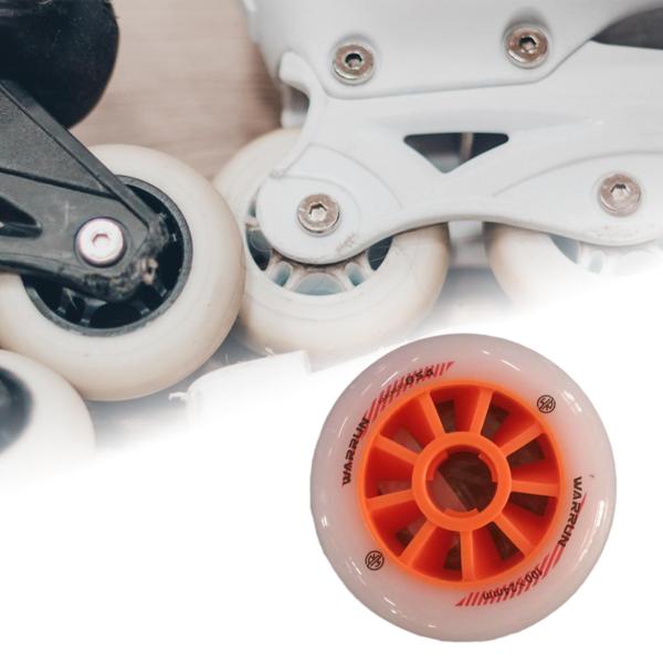 Fenteer PU製 ローラースケートホイール インラインスケートホイール 全4色 - オレンジ, 100mm