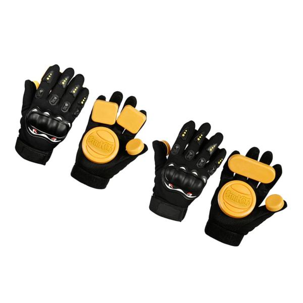 3/4スライダーパックA付きスケートスライドグローブダウンヒルロングボーディンググローブ
