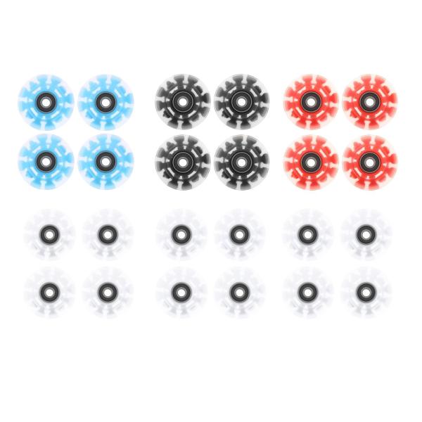 2列スケートRGB用ベアリング付き4パッククワッドローラースケートホイール