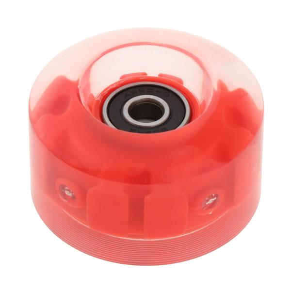 2列スケートレッド用ベアリング付き4パッククワッドローラースケートホイール