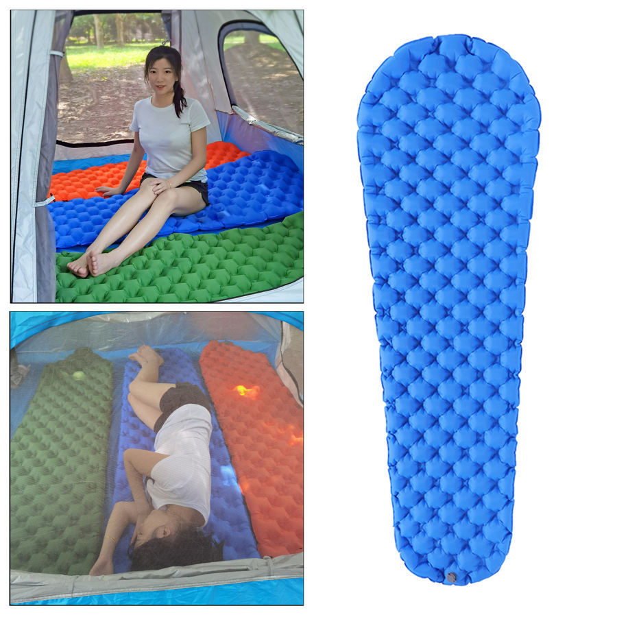 キャンプスリーピングパッドマット.軽量睡眠パッド空気ベッドソフトで耐久性のある屋外空気マットマットレス巾着収納袋｜stk-shop｜02