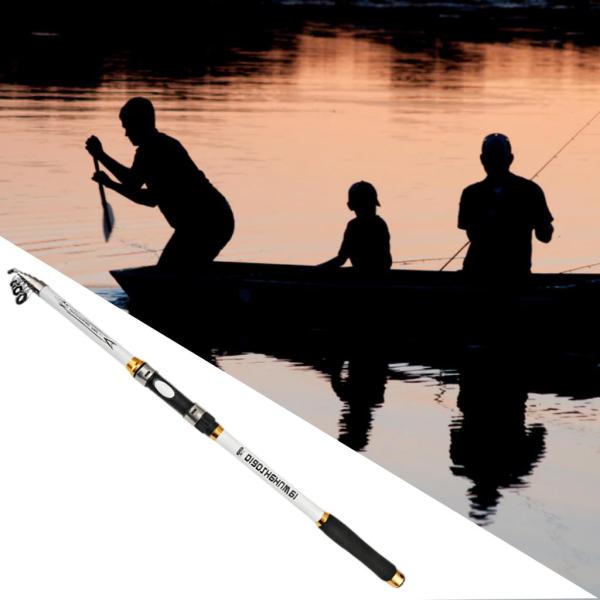 1pcポータブル釣り竿超軽量カーボンファイバー伸縮ポール3.0M