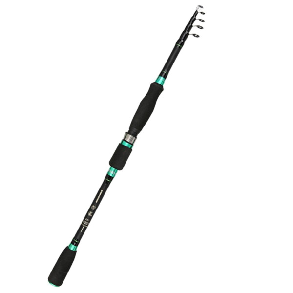 釣り竿超軽量カーボンファイバー伸縮式釣り竿1.8mストレート