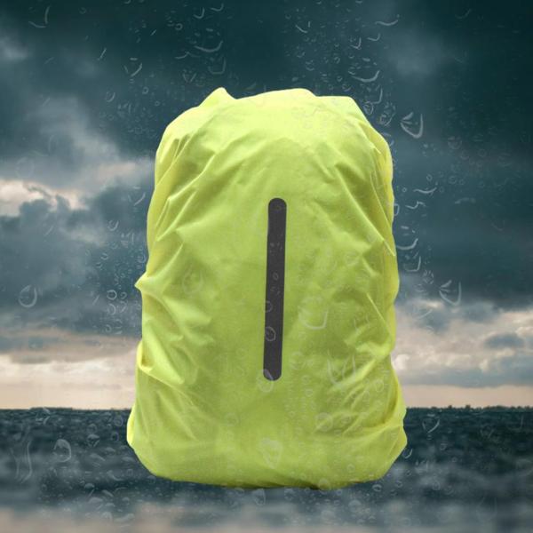 キャンプ用グリーンS用バックパックレインカバー防塵反射リュックサックカバー