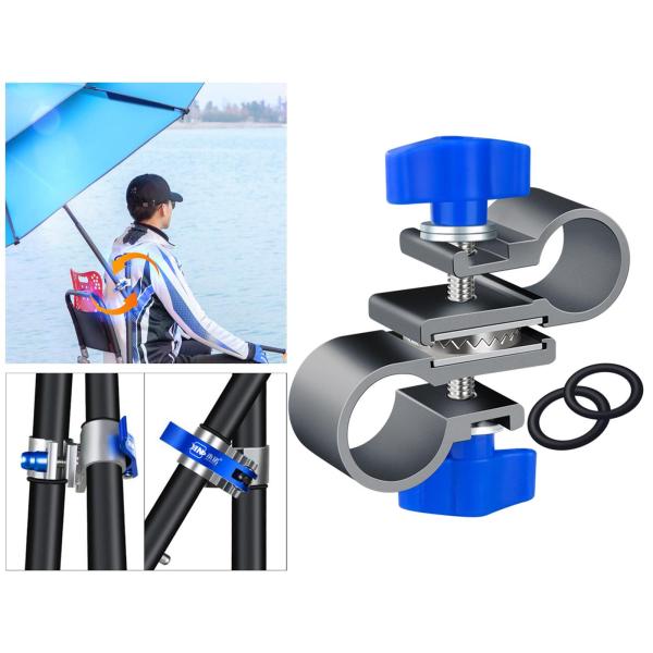 屋外88x35mmシルバーのための釣り傘スタンドホルダー固定クリップ