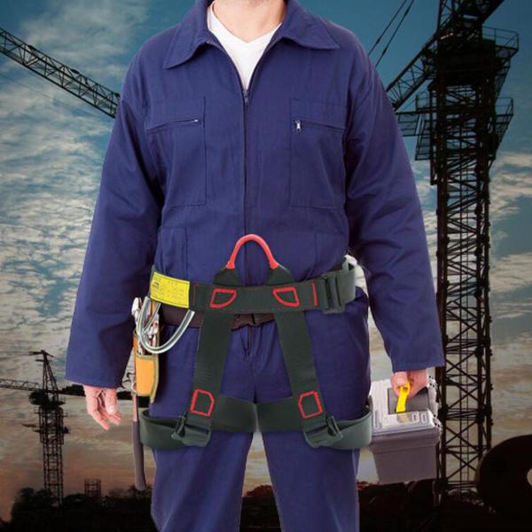 クライミングハーネスプロの登山ロッククライミングハーネス、ラペリング安全ハーネスベルト - 黒1