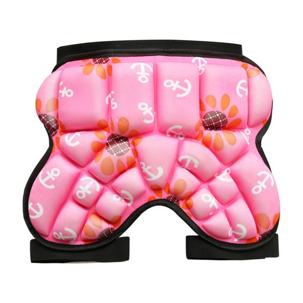 3Dパッド入りヒッププロテクションショーツバットガードパッド耐衝撃性キッズピンク