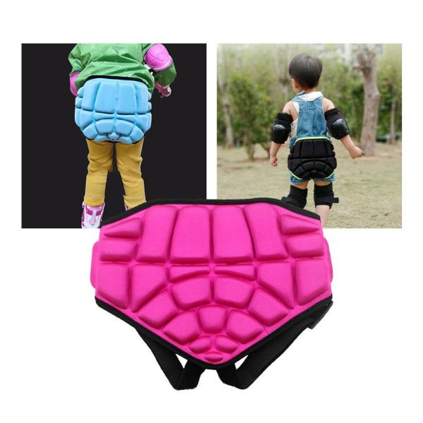 ソフトキッズバットパッドプロテクションヒップバットガードスキースケートピンク用3Dパッド入りパンツ