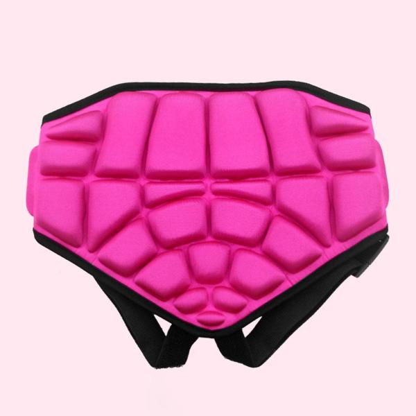 ソフトキッズバットパッドプロテクションヒップバットガードスキースケートピンク用3Dパッド入りパンツ