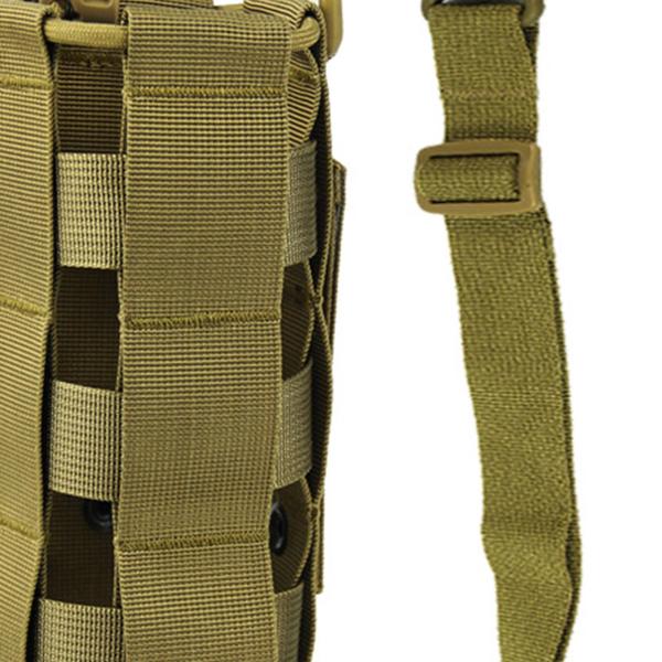 キャンプトラベルブラウン用2.5Lウォーターボトルポーチバッグ巾着モールホルダー