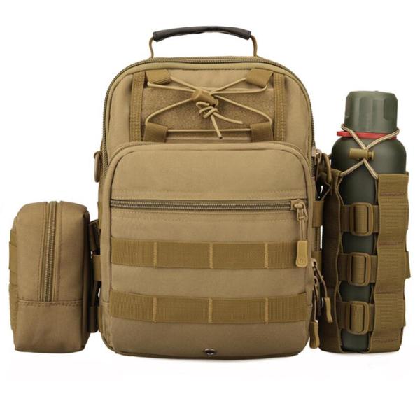 キャンプトラベルブラウン用2.5Lウォーターボトルポーチバッグ巾着モールホルダー