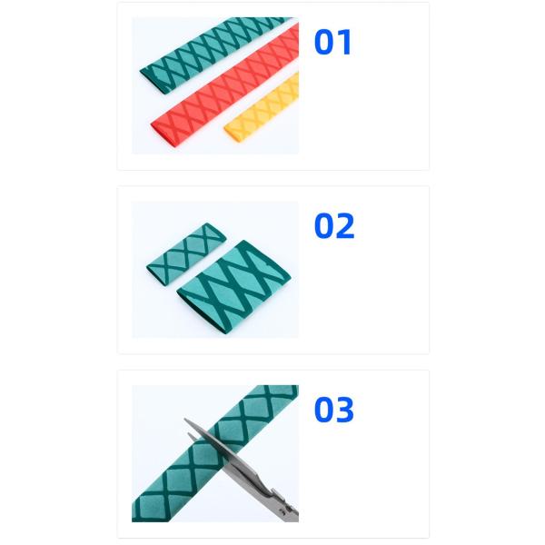 熱収縮ロッドラップ3：1電気絶縁滑り止め15mm35mm直径黒35mm