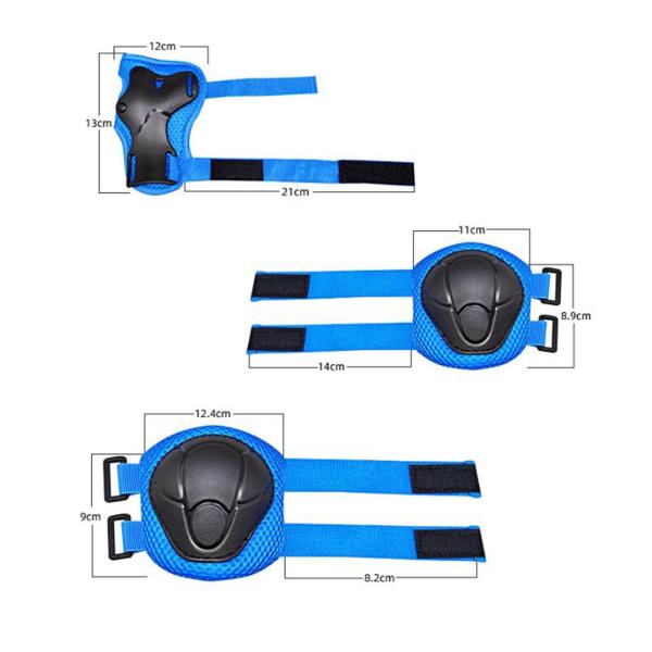 自転車のアウトドアアクティビティ用のチャイルドギアセット保護調節可能なハンドブルー