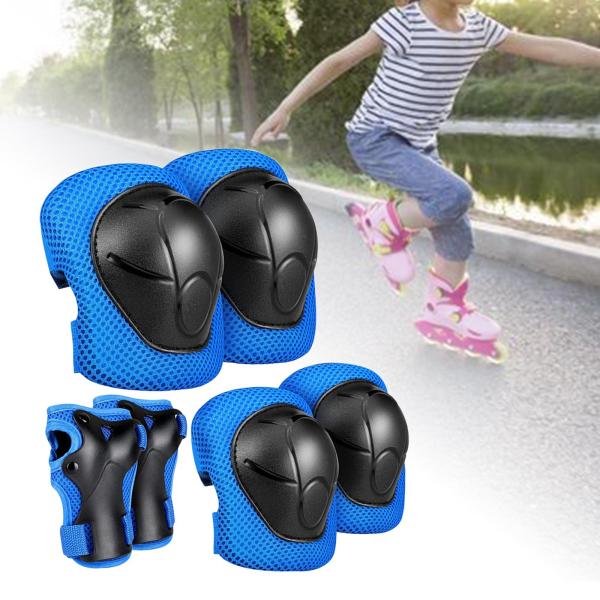 自転車のアウトドアアクティビティ用のチャイルドギアセット保護調節可能なハンドブルー