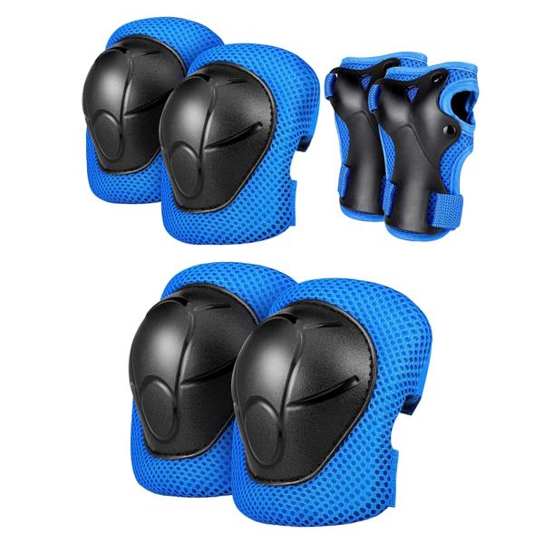 自転車のアウトドアアクティビティ用のチャイルドギアセット保護調節可能なハンドブルー