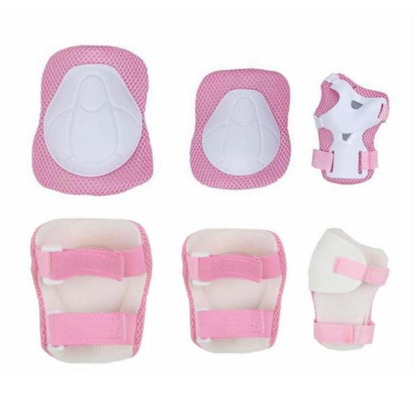 自転車の野外活動のためのチャイルドギアセット保護調整可能な手ピンク