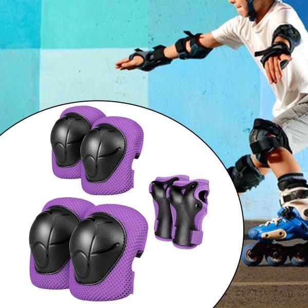 自転車のアウトドアアクティビティのためのチャイルドギアセット保護調整可能な手パープル