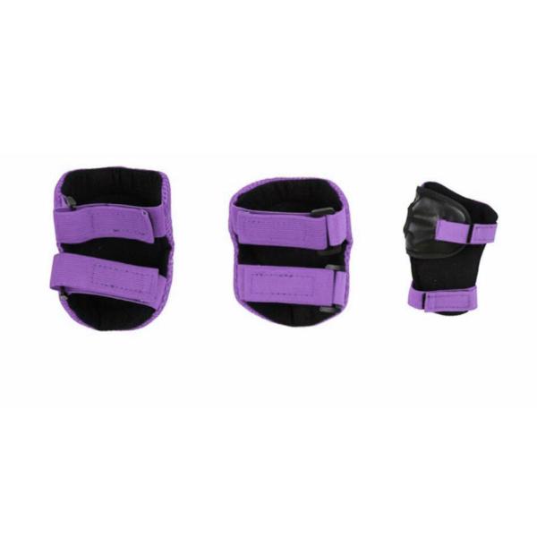 自転車のアウトドアアクティビティのためのチャイルドギアセット保護調整可能な手パープル
